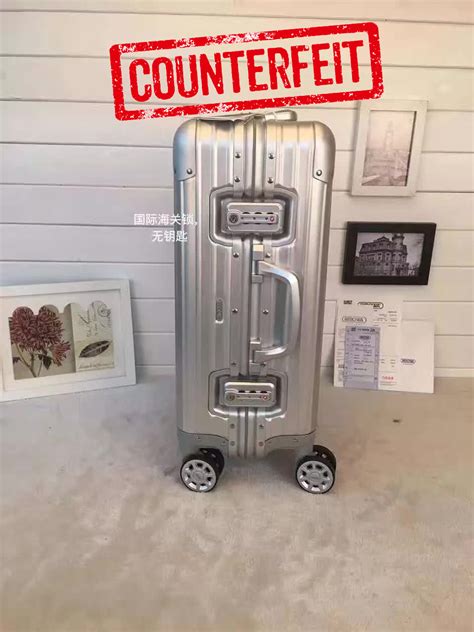 counterfeit Rimowa suitcases